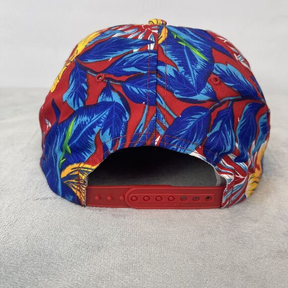 Vintage 90s Streetwear Panama City Beach Spell Out‎ Rope Floral Hawaiian Hat - Picture 5 of 7